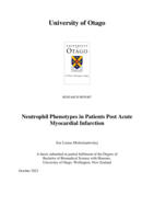 Neutrophil Phenotypes in Patients Post Acute Myocardial Infarction