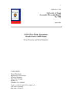 ANZUS free trade agreements: results from a global model