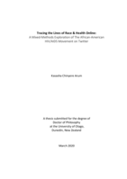 Tracing the lines of race & health online: A mixed-methods exploration of the African-American HIV/AIDS movement on Twitter