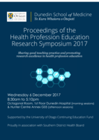 Proceedings of the Health Professional Education Research Symposium 2017