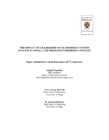The impact of leadership on eCommerce system success in small and medium enterprises context