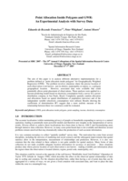 Point allocation inside polygons and GWR: an experimental analysis with survey data
