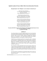 Spatial location of genes within cells in gene interaction networks