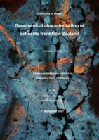 Geochemical characterisation of scheelite from New Zealand