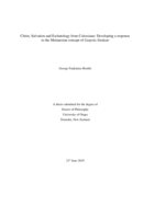 Christ, Salvation and Eschatology from Colossians: Developing a Response to Melanesian Concept of Gutpela Sindaun