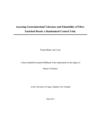 Assessing Gastrointestinal Tolerance and Palatability of Fibre-enriched Bread: a Randomised Control Trial.
