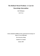The Refined Moral Problem: A Case for Knowledge Internalism