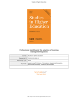 Professional identity and the adoption of learning management systems