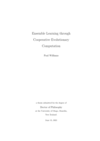 Ensemble learning through cooperative evolutionary computation