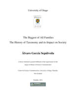 The Biggest of All Families, The History of Taxonomy and its Impact on Society