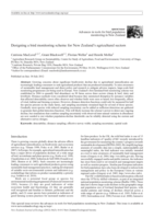 Designing a bird monitoring scheme for New Zealand's agricultural sectors