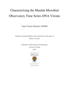 Characterising the Munida Microbial Observatory Time Series DNA Virome