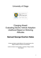 Charging Ahead: Evaluating Electric Vehicle Adoption Likelihood Based on Motoring Attitudes