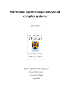 Vibrational spectroscopic analysis of complex systems