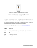 Kia tū ko taikākā: Let the heartwood of Māori identity stand - An investigation into the appropriateness of the legal definition of ‘Māori’ for Māori
