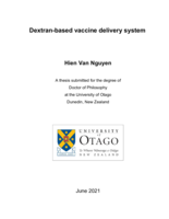 Dextran-based vaccine delivery system