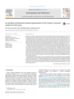 An attribute prioritization-based segmentation of the Chinese consumer market for fruit juice