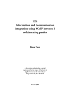 IC3:Information and Communication integration using VCoIP between 3 collaborating parties