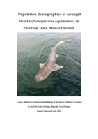 Population demographics of sevengill sharks (Notorynchus cepedianus) in Paterson Inlet, Stewart Island.