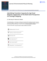 Identifying Transition Capacity for Agri-food Regimes: Application of the Multi-level Perspective for Strategic Mapping
