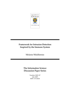 Framework for intrusion detection inspired by the immune system