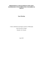 Professional development for using technology in mathematics teaching in Ghana