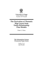 The derivation of thematic map layers from entity-relationship data models