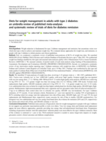 Diets for weight management in adults with type 2 diabetes: an umbrella review of published meta-analyses and systematic review of trials of diets for diabetes remission