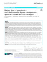 Dietary fibre in hypertension and cardiovascular disease management: systematic review and meta-analyses