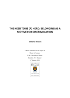The need to be (a) herd: Belonging as a motive for discrimination