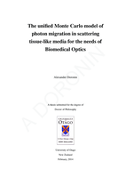 The unified Monte Carlo model of photon migration in scattering tissue-like media for the needs of Biomedical Optics