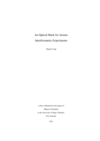 An Optical Mask for Atomic Interferometry Experiments