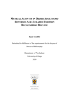 Musical activity in older adulthood reverses age-related emotion recognition decline