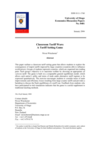 Classroom tariff wars: a tariff setting game