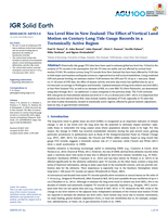 Sea Level Rise in New Zealand:The Effect of Vertical Land Motion on Century‐Long Tide Gauge Records in a Tectonically Active Region