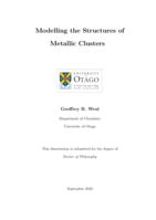 Modelling the structures of metallic clusters