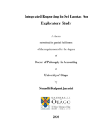 Integrated reporting in Sri Lanka: An exploratory study