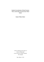 Empirical Generalisations of Brand Extension Theory and the Role of General Linear Mixed Models