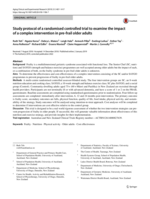 Study protocol of a randomised controlled trial to examine the impact of a complex intervention in pre-frail older adults