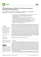 The Implications of COVID-19 on Chinese Consumer Preferences for Lamb Meat