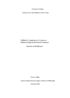 Children's Competence to Consent to Medical, Surgical and Dental Treatment: Partner's in Healthcare?