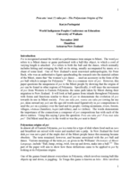 Poia atu / mai (?) taku poi – The Polynesian Origins of Poi