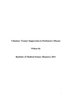 Voluntary Tremor Suppression in Parkinson's Disease