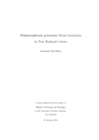 Didymosphenia geminata bloom formation in New Zealand's rivers