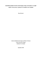 Quantifying habitat selection and foraging ecology of broadnose sevengill sharks (Notorynchus cepedianus) in southern New Zealand