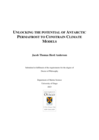 Unlocking the potential of Antarctic permafrost to constrain climate models