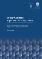 Energy Cultures: Implications for Policymakers