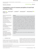 A Quantitative Survey of Consumer Perceptions of Smart Food Packaging in China