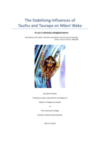 The Stabilising Influences of Tauihu and Taurapa on Māori Waka - Te ara o tukutuku pūngāwerewere