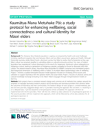 Kaumātua Mana Motuhake Pōi: A study protocol for enhancing wellbeing, social connectedness and cultural identity for Māori elders